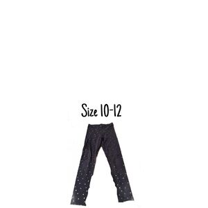 Kids Black Starry Leggings